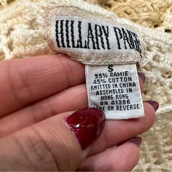 Hillary Paige vintage crochet floral tunic top dress size Small - Picture 11 of 11